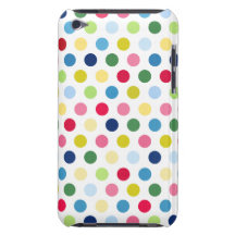 Lunares del arco iris iPod Case-Mate protector