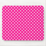Lunares en Mousepad de color rosa oscuro Alfombrillas De Ratón