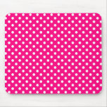 Lunares en Mousepad rosado brillante Alfombrillas De Raton