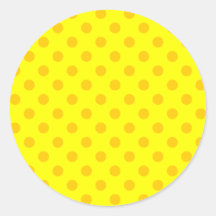 Lunares grandes - amarillo de la mandarina en amar etiquetas  