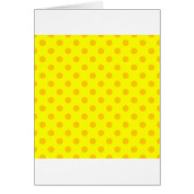 Lunares grandes - amarillo de la mandarina en amar felicitacion 