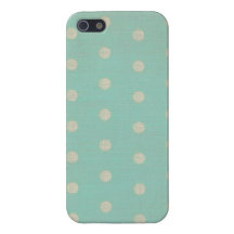 Lunares lindos sucios de la turquesa iPhone 5 funda
