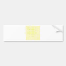 Lunares - maíz en amarillo claro pegatina de parachoque