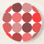 Lunares rojos grandes posavasos manualidades