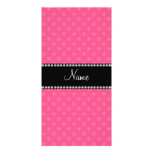 Lunares rosados conocidos personalizados tarjetas personales