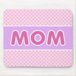 Lunares rosados de la MAMÁ y Mousepad púrpura Tapetes De Ratones