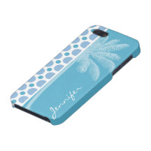 Lunares tropicales de los azules cielos iPhone 5 fundas