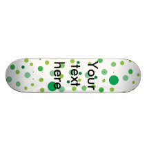Lunares verdes multicolores patines 