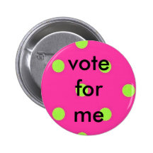 lunares, voto para mí pins