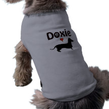 luv del doxie camisas de mascota