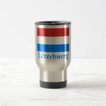 Luxemburgo señala por medio de una bandera con nom taza de café