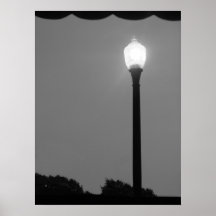 Luz blanco y negro posters