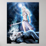 Luz contra el poster oscuro