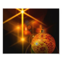 Luz de la chuchería del navidad del oro de la deco fotografía  