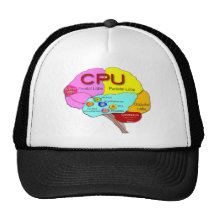 Luz de la CPU del cerebro Gorro De Camionero