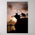 Luz de la mañana en la impresión de la bahía posters