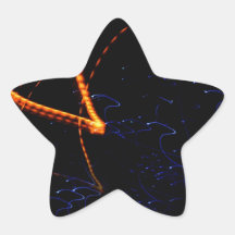 Luz de la noche, pegatina de la estrella
