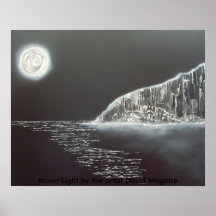 Luz de luna del artista David Maguire Posters