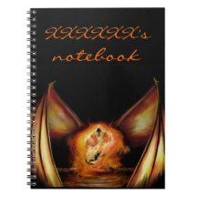 Luz de un fuego libreta espiral