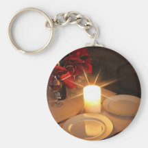 Luz de una vela llavero personalizado