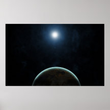 Luz del espacio poster