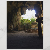 Luz del sol en una cueva tarjetones