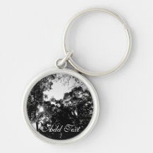 Luz del sol negra y blanca llavero