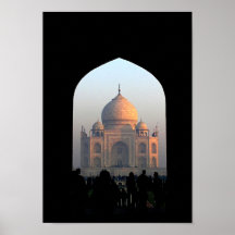 Luz del Taj Mahal de la foto de la arquitectura de Poster