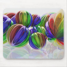 Luz Mousepad de la bola del arco iris Tapete De Ratones