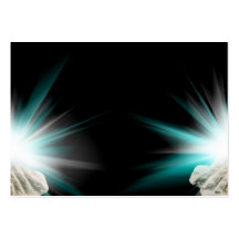 Luz religiosa en ahuecado tarjetas de visita