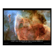 Luz y sombra en la nebulosa de Carina Tarjetas Postales