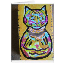 M-Gato del callejón del Hairball Felicitación
