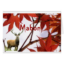Mabon - bendiciones del equinoccio del otoño tarjeta