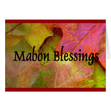 Mabon - saludo del equinoccio del otoño tarjetas