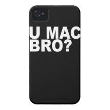 "MAC BRO DE U?" cajas y cubiertas para los product Case-Mate iPhone 4 Protectores
