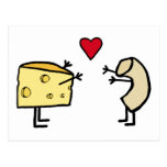 Macarrones con queso tarjetas postales