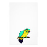 Macaw en rama papelería