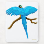 Macaw Mousepad del azul y del oro Tapete De Ratones