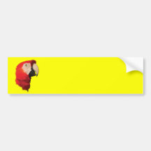 macaw pegatina de parachoque