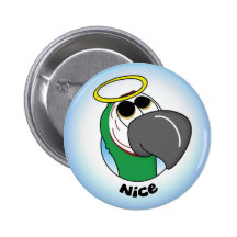 Macaw severo travieso y Niza Pins