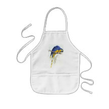 Maccaw azul y amarillo de Edward Lear Delantales