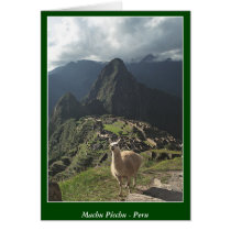 Machu Picchu Perú - tarjeta en blanco tarjetas