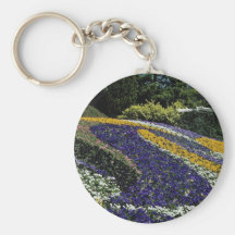 Macizo de flores amarillo, Mainau, flores de Alema Llavero Personalizado