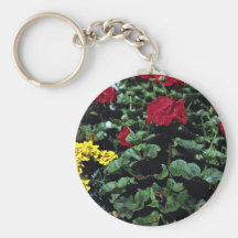 Macizo de flores llaveros personalizados