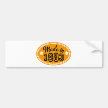 Made in 1983 autosticker