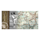 Madera del beige del Seashell de Photocard del bod Tarjeta Personal
