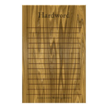Madera dura de Brown inmóvil Papeleria Personalizada