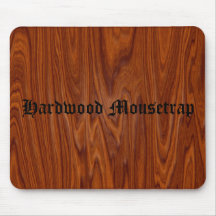Madera dura Mousepad Tapetes De Raton