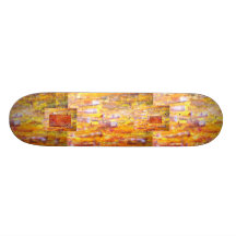 Madera en el fuego monopatín personalizado