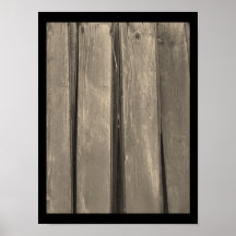 Madera resistida del granero poster